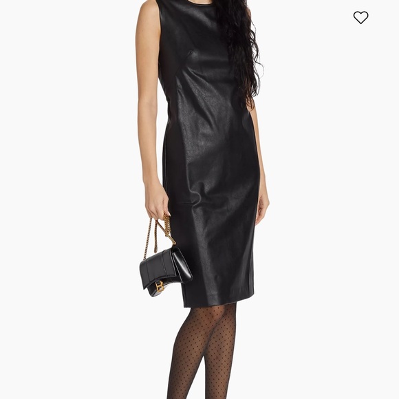 Spanx Faux Leather Sheath Dress - new with tag - Picture 2 of 7